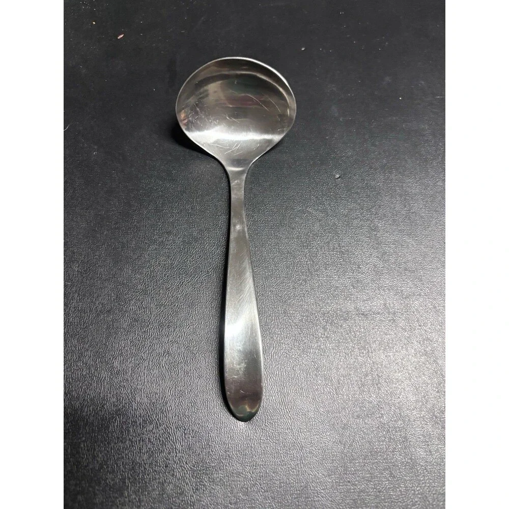 Vintage Selandia Denmark Stainless Steel Gravy Ladle - MCM Sauce Spoon SLD2 18/8